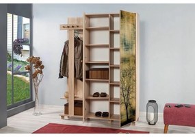 Vešiak so skriňou Garmanto Tree Sonoma Oak Double
