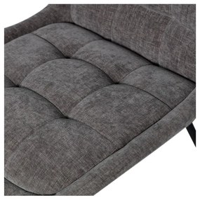 Sivé zamatové jedálenské stoličky v súprave 2 ks Crate – WOOOD