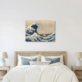 Sklenený obraz - Katsushika Hokusai, Under the Wave off Kanagawa, reprodukcia (70x50 cm)