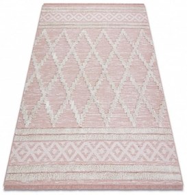 Kusový kobere Claris ružový 136x190cm
