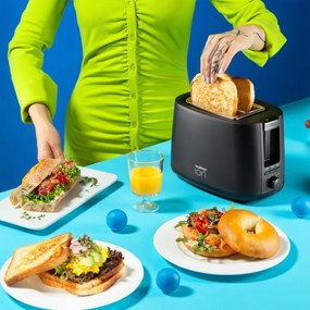 Niceboy ION Cruncher C1 - Hriankovač s dvomi otvormi a rozpekačom 750W/230V čierna