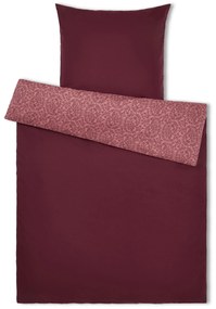Posteľná bielizeň z materiálu polycotton, bordovočervená, štandardná veľkosť