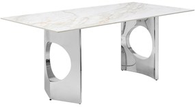 Eternity jedálenský stôl strieborný 180x90 cm