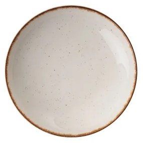 Jedálenská sada 24 ks béžová/hnedá/porcelán