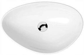 Cersanit Moduo - asymetrické umývadlo na dosku 56,5 x 36,5 cm, biela, K116-052
