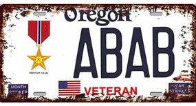 Ceduľa Oregon Abab Veteran