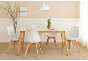 Noela Škandinávsky jedálenský stôl SCANDINAVIA 150 biely