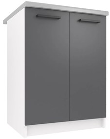 Kuchynská skrinka Belini spodná 60 cm šedý mat s pracovnou doskou  TOR SD2-60/0/WT/SR/0/B1