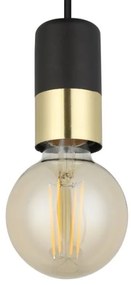 Eglo 31075 - Luster na lanku CALARI 1xE27/40W/230V čierna/zlatá