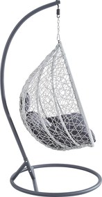 Závěsné houpací křeslo Houseland Mira L šedé
