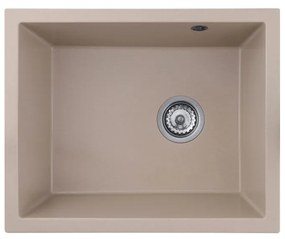 Gamma Decor 5040, 1-komorový granitový drez 560x460x180 mm, béžová, GMA-ZLE000083