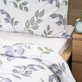 4Home Krepové obliečky Soft Leaves, 140 x 200 cm, 70 x 90 cm