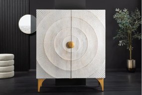 Komoda 48108 Bailey 100cm Drevo Mango Bielené  - Komfort-nábytok