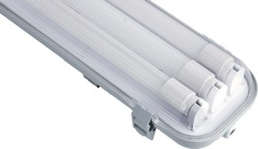 SADA 4 LED garážových lámp, 120 cm prémiové hermetické svietidlo + LED trubica