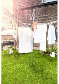 Vonkajší sušiak na bielizeň v striebornej farbe 40 m Topspinner – Brabantia