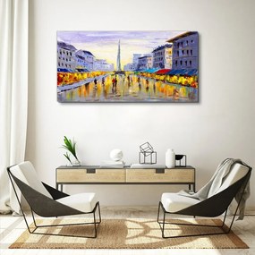 Obraz canvas Abstrakcie mestského trhu