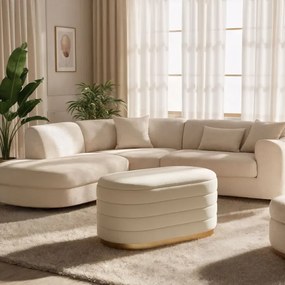 Taburetka BELLA krémová