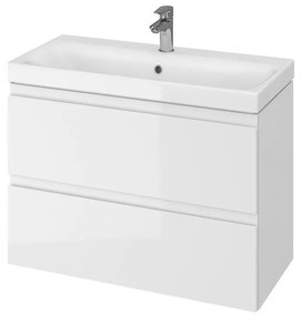 Cersanit S801-225-DSM - Závesná kúpeľňová skrinka s umývadlom MODUO SLIM biela