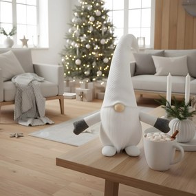 Vánoční skřítek ELF 045 - 35 cm bílý