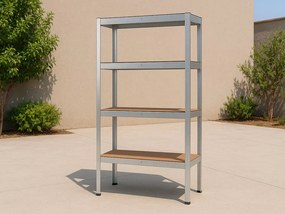 Regál 150x70x30 cm pozinkovaný 4-policový, nosnosť 700 kg