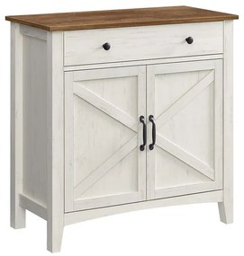 Kuchynská skrinka VASAGLE so zásuvkami a dvierkami BBK341W01