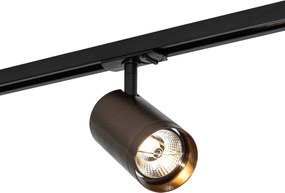 Moderný bodový reflektor tmavá bronz pre koľajnicový systém 1-fázový 70 mm - Iconic Jeana Luxe