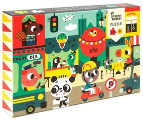 Petit Monkey Detské puzzle: Mesto