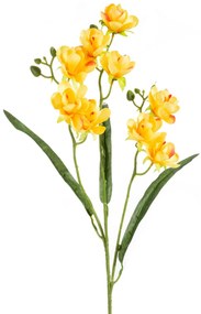 Dekoračný kvet 77 cm, s kvetmi 40 cm, priemer kvetu 7 cm žltá
