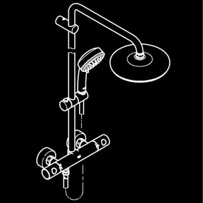 GROHE 27922001 - Sprchový systém TEMPESTA COSMOPOLITAN 210 lesklý chróm