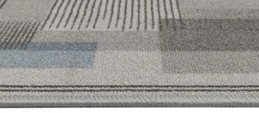 Koberce Breno Behúň LISTRA 97, šíře role 67 cm, sivá, viacfarebná