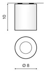 Azzardo AZ1360 - Vonkajšie stropné svietidlo ARO 1xGU10/50W/230V IP54