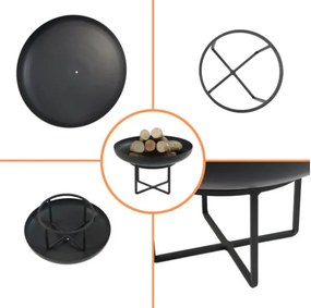 prenosné ohnisko na terasu Maui