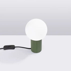 Sollux SL.1726 - Stolná lampa HALO 1xG9/8W/230V pr. 12 cm zelená