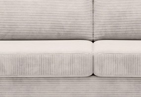 Rozkladacia pohovka na trvalé spanie Vanilla, krémová látka