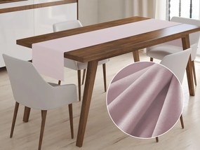 Biante Zamatový behúň na stôl SV-028 Púdrovo ružový 45x120 cm