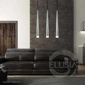 Minimalistické svietidlo Stylo 3 chróm