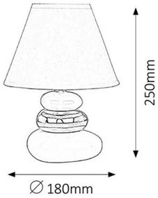 Rabalux 4950 - Stolná lampa SALEM E14/40W/230V