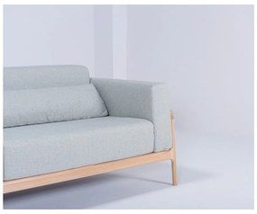 Modrosivá pohovka s konštrukciou z dubového dreva Gazzda Fawn, 240 cm