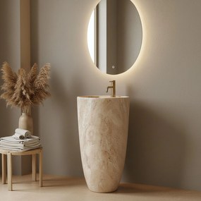 Rea Anya Savana Matt, voľne stojace umývadlo 840x450x450 mm, imitácia kameňa, REA-U3614