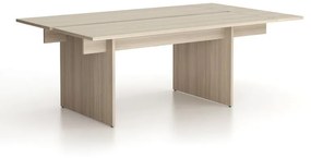 Stôl jednací SOLID + 1x prísed, 2100 x 1250 x 743 mm, dub prírodný