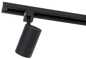 1-fázový koľajnicový systém s 3 reflektormi a 3 závesnými lampami čierny - Cavalux Jeana