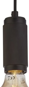 Searchlight 77651BK - Závesný luster SUSPENSION na lanku 1xE27/60W/230V čierny