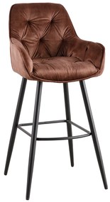 Barová stolička Milano brown velvet