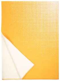 Vlnená deka Juhannus 150x200, prírodne farbená oranžová / Finnsheep