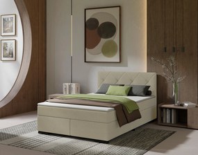 XXXLutz BOXSPRINGOVÁ POSTEĽ, 120/200 cm béžová MID.YOU - Online Only spálne - 002784001209