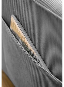 Sivé menčestrové kreslo Lofty Lilly – Miuform