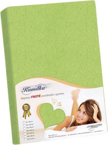 Bellatex Froté prestieradlo Kamilka olivová, 120 x 200 cm