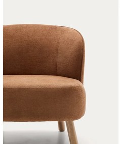 Ženilkové kreslo v terakotovej farbe Ulit – Kave Home