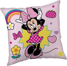 Fleecový detský vankúšik 40x40 cm Minnie "Smile" – Jerry Fabrics