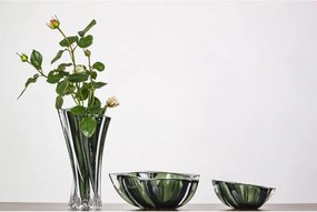 KRIŠTÁĽOVÁ VÁZA BOHEMIA YOKO GREEN 330MM